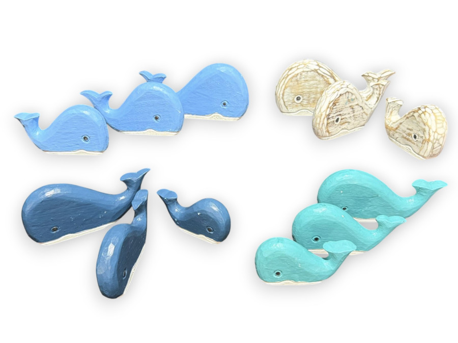 SET 3 MINI BALLENA 18/15/12cm