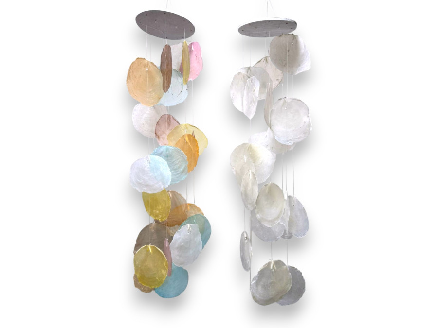 MOVIL CAPIZ NATUR BLCO./MULTICOLOR 60cm pack 6