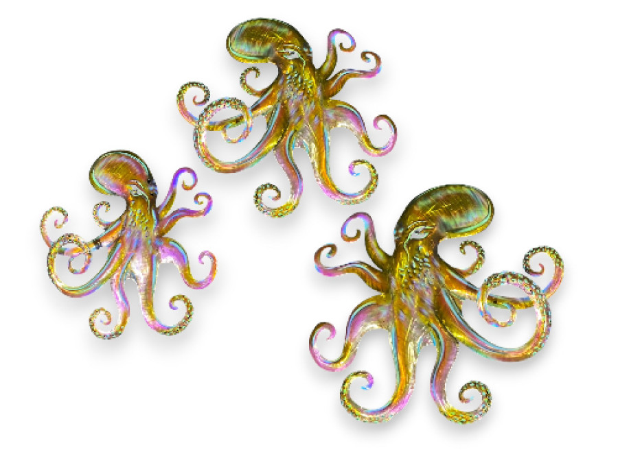 PULPO METAL TORNASOLADO