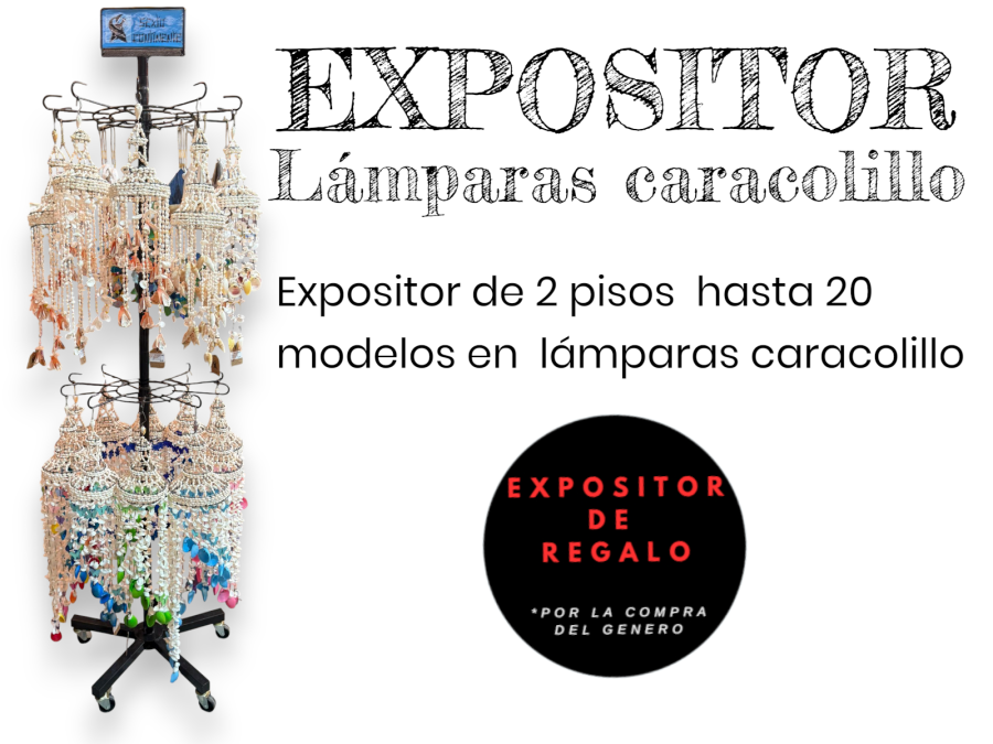 EXPOSITOR LAMPARAS CARACOLILLO