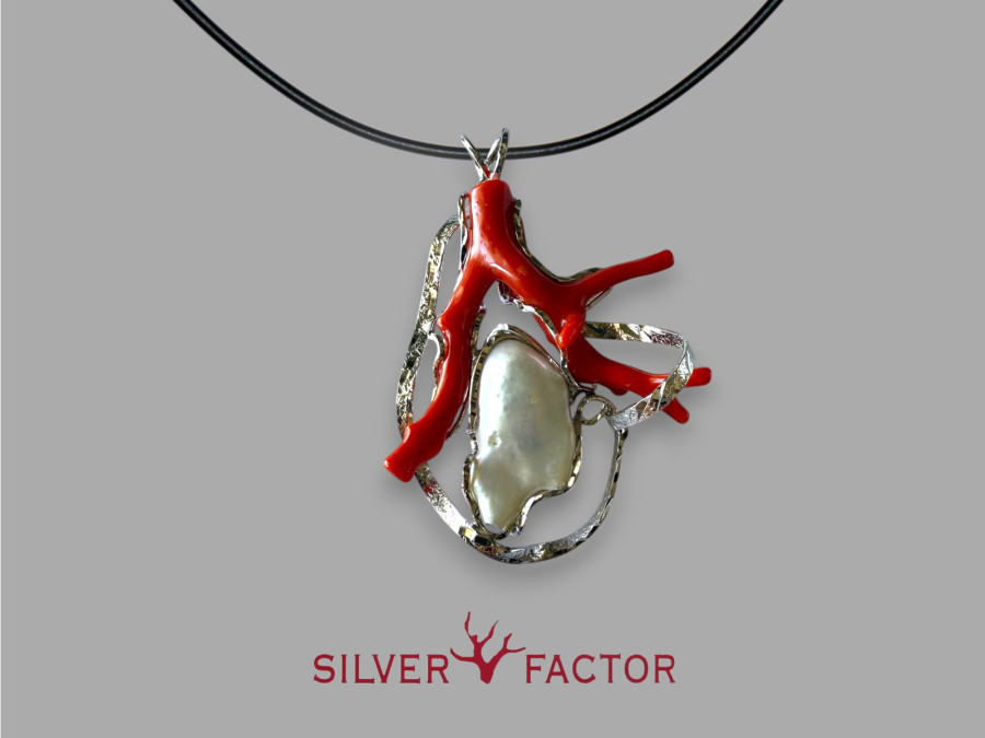 COLGTE.MEDITERRANEO RAMA Y PERLA SALVAJE XL AG.75mm