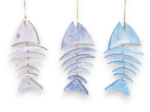 DECO PEZ RASPA 3 COLORES 40x18cm Pack 6