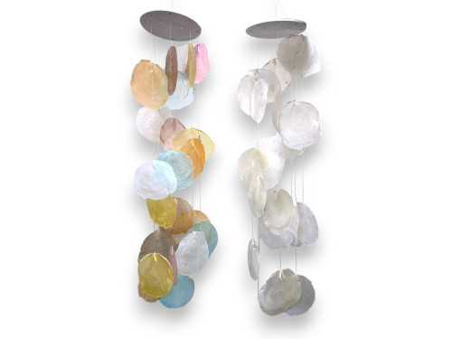 MOVIL CAPIZ NATUR BLCO./MULTICOLOR 60cm pack 6