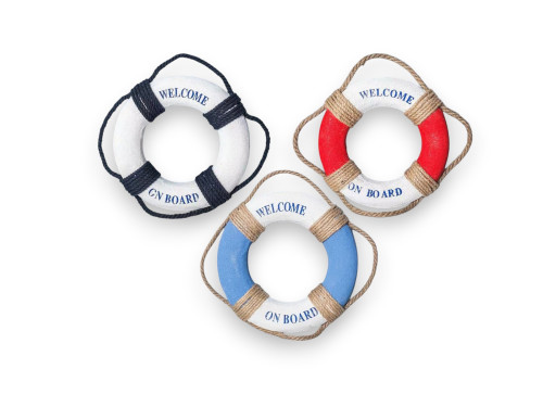 SALVAVIDAS ESPUMA 20cm 3 COLORES Pack 12