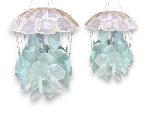 MOVIL CAPIZ BOLA  AQUA 15 Y 20cm