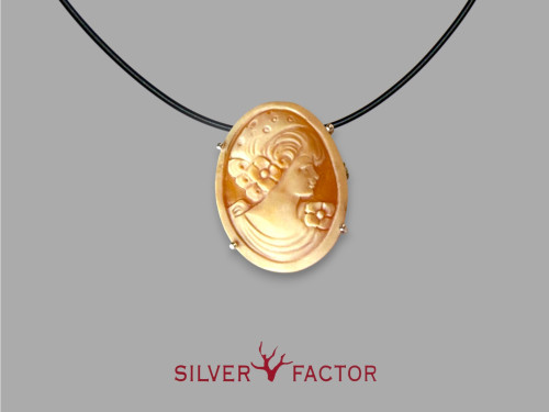 COLGTE&BROCHE CAMAFEO 30mm AG.SIMPLE