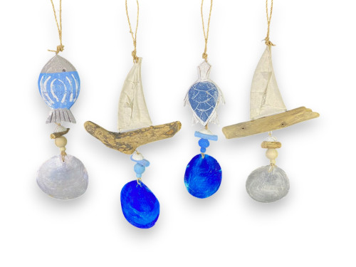 CAPIZ XL BLCO/AZUL 25cm Pack 12