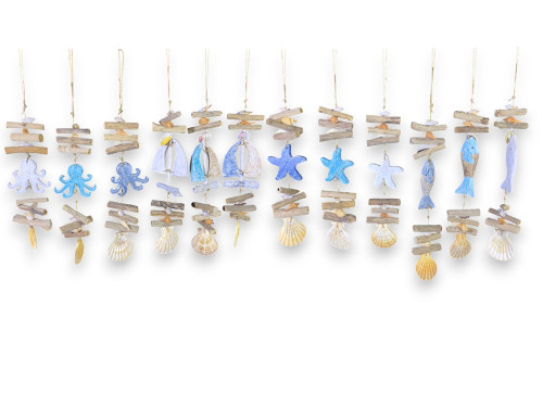 DECO SHELLS 3 COLORES 50cm Pack12